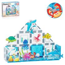 Blocos de construção PicassoTiles Marine Animal World +3 anos