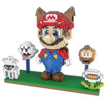 Blocos de Construção Puzzle Super Mario Micro 3D Figures 1800/2300