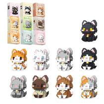 Blocos de construção QISHOUTING Mini Cats 9 estilos para adultos