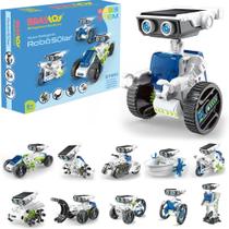 Blocos De Construção Robô Solar Car Veículos Brinquedos Educativos Para Crianças 12 Em 1 Brastoy