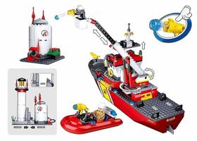 Blocos de construção Sluban City Fire Truck Hero Firetruck Car