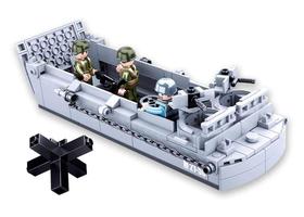 Blocos de construção Sluban M38-B0855 Landing Craft Cinza médio