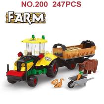 Blocos de construção Toy Ausini 28509, tratores agrícolas, 247 unidades Blocos de construção Toy Ausini 28509, tratores agrícolas, 247 unidades