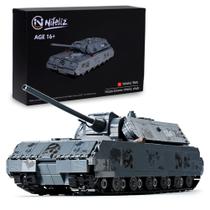 Blocos de construção Toy Nifeliz WW2 Military Panzer VIII Maus