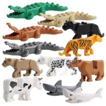 Blocos de construção Toy OLRMA Friend Animals Figures 12 unidades