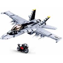 Blocos de construção Toy Wokex Military Series World War F/A 18