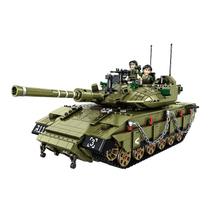 Blocos de construção Toy Wokex Military War Merkava Tank 1730 unidades