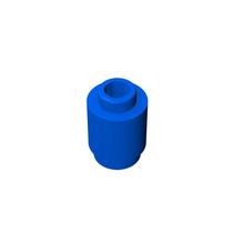 Blocos de construção TTEHGB TOY 1x1 tijolo redondo azul 100 peças
