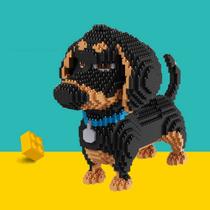 Blocos de construção Uvini Pets Dachshund 2100 peças por mais de 14 anos Blocos de construção Uvini Pets Dachshund 2100 peças por mais de 14 anos
