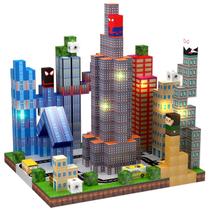 Blocos de construção YUNGOWN Magnetic Spider Light Up 150 PCS