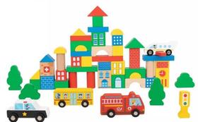 Blocos De Construir De Madeira Cidade da Tooky Toy