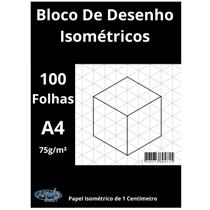 Blocos De Desenho Isométricos Papel A4 100 Folhas 75g/m² Blocos De Desenho Isométricos Papel A4 100 Folhas 75g/m²