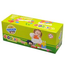 Blocos de Encaixe Didático Colorido - Poliplac