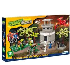 Blocos de Encaixe Dino Saga Fronteira de Segurança 450 pç