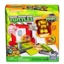 Blocos de encaixe Tartarugas Ninja Esconderijo na Pizaria 54 peças- Mega Bloks- 887961289367