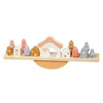 Blocos de equilíbrio de madeira Toy Rainbow DIY Building Beech Wood Blocos de equilíbrio de madeira Toy Rainbow DIY Building Beech Wood