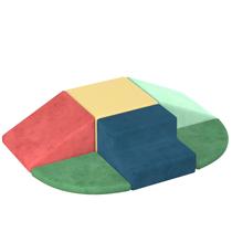 Blocos de escalada de espuma CMFYDAILY, conjunto de 6 peças de veludo macio Blocos de escalada de espuma CMFYDAILY, conjunto de 6 peças de veludo macio