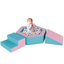 Blocos de Escalada de Espuma TOLEAD Conjunto de Brinquedos para Bebês Rosa