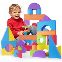Blocos de espuma de construção Bingyouth Large, 30 peças para crianças pequenas