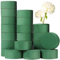 Blocos de espuma floral OJYUDD 20 unidades de espuma úmida verde redonda de 3,5 cm