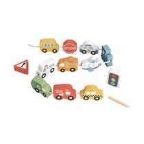 Blocos de Laço Meios de Transporte, da Tooky Toy - Brinquedo de Madeira tipo Alinhavo - Cód. TP513 Blocos de Laço Meios de Transporte, da Tooky Toy - Brinquedo de Madeira tipo Alinhavo - Cód. TP513