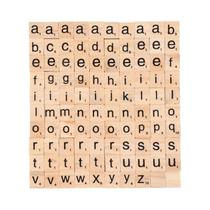 Blocos De Letras E Números De Madeira 100 Peças Brinquedos Educativos Para Crianças Ornamentos De