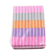 Blocos De Lixa De Unha Mini Coloridos Dupla Face 10-100PCS, Tiras De Lixa De Esponja Para Manicure