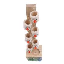 Blocos de madeira Clown Marbles Table, brinquedo criativo para crianças