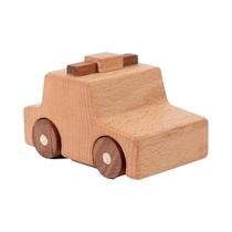 Blocos De Madeira Educativos Montessori Para Crianças, Brinquedo De Escavadora, Ambulância E