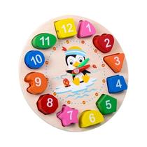 Blocos de Madeira Montessori Coloridos e Chocalhos Musicais Educativos para Bebês