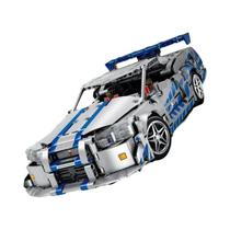 Blocos De Montagem De Carro Esportivo Para Meninos, Modelo GTR R34 Em Escala 1:4, Brinquedo Blocos De Montagem De Carro Esportivo Para Meninos, Modelo GTR R34 Em Escala 1:4, Brinquedo