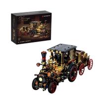 Blocos De Montagem De Carro Mecânico Retro Steam Punk 1331 Peças, Decoração De Veículo Vintage Para Blocos De Montagem De Carro Mecânico Retro Steam Punk 1331 Peças, Decoração De Veículo Vintage Para