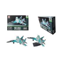 Blocos De Montagem Modelo De Caça SU-35 Para Meninos, Série Militar, Decoração Para Casa, Brinquedos