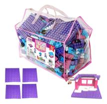 Blocos De Montar 1000 Peças Meninas Educativo Didático Casa