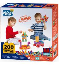Blocos De Montar 200 Peças Monta Mais Blocolândia