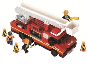 Blocos de Montar 240 Peças - Defensores da Ordem Bombeiros 6276 Xalingo Blocos de Montar 240 Peças - Defensores da Ordem Bombeiros 6276 Xalingo