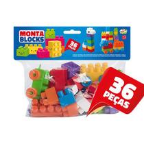 Blocos De Montar 36 Peças Brinquedos Lummar Blocos De Montar 36 Peças Brinquedos Lummar