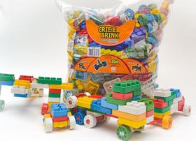 Blocos De Montar 504 Peças Grandes Brinquedo Educativo