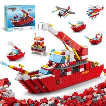 Blocos de Montar 6 em 1 Barco de Resgate Marinho 1000 peças Brastoy Brinquedo Educativo Infantil Blocos de Montar 6 em 1 Barco de Resgate Marinho 1000 peças Brastoy Brinquedo Educativo Infantil