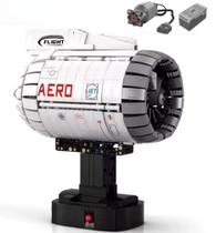 Blocos de montar aircraft engine 1.786 peças + motorização modelo 33019 marca reobrix