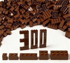 Blocos de Montar Ajuzolu 300 Peças Marrom Compatíveis com LEGO Blocos de Montar Ajuzolu 300 Peças Marrom Compatíveis com LEGO