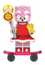 Blocos De Montar Amy Rose Skate Sonic The Hedgehog