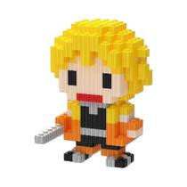 Blocos De Montar Anime Demon Slayer Nezuko Tanjirou Zenitsu Inosuke Shinobu Brinquedo Para Meninos