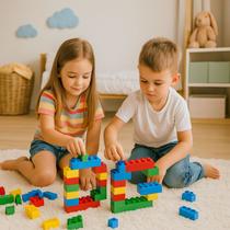 Blocos De Montar Apolo Brinquedos Pote 27 Peças Educativo