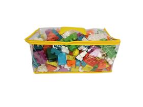 Blocos de Montar Baby 224 Peças com Trenzinho Casa Brinq Blocos de Montar Baby 224 Peças com Trenzinho Casa Brinq