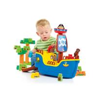 Blocos de Montar Baby Land Navio Pirata 30 Blocos, Cardoso Blocos de Montar Baby Land Navio Pirata 30 Blocos, Cardoso
