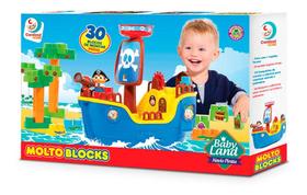 Blocos De Montar Baby Land Navio Pirata Cardoso Toys 8002 Blocos De Montar Baby Land Navio Pirata Cardoso Toys 8002