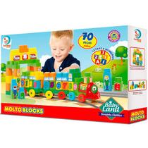 Blocos de Montar BABY LAND Trenzinho Didatico Cardoso TOYS 8005