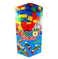 Blocos de montar bloc monta monta colors com 28 pecas na caixa - MINI TOYS
