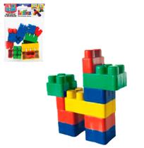 Blocos de montar bloc slim colors com 16 pecas na solapa